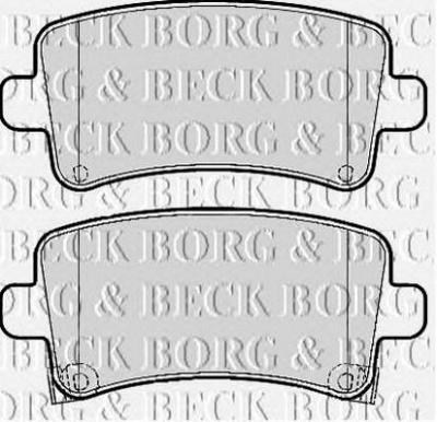 BORG & BECK bbp2120 -  Комплект тормозных колодок, дисковый тормоз